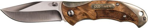 OLD TIMER KNIFE IRONWOOD SPRNG ASST 3" BLD W/NICKLE/SLVR CAPS - for sale