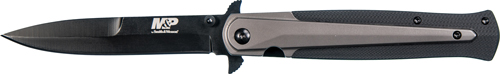 S&W KNIFE M&P DAGGER 4" BLADE BLACK/FDE W/ POCKET CLIP - for sale
