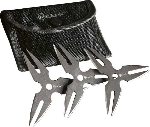 REAPR 3-PIECE CHUK KNIVES SET W/BELT HOLSTER 4.25" - for sale