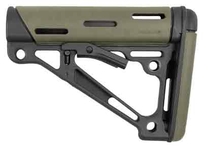 HOGUE AR-15 COLLAPSIBLE STOCK OD GREEN RUBBER COMMERCIAL - for sale
