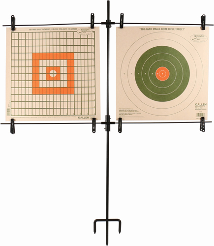 ALLEN PAPER TARGET STAND INCLUDES 8 CLIPS/STEEL FRAME - for sale