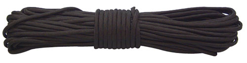 RED ROCK 550 PARACHUTE CORD 100 FEET BLACK - for sale