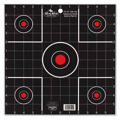 B/C TARGET DIRTY BIRD 12" SIGHT-IN 12 TARGETS - for sale