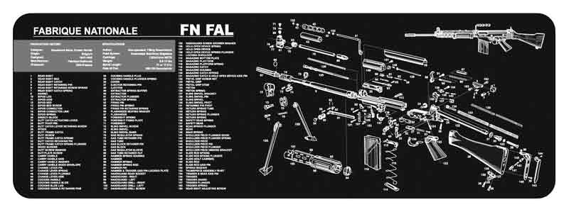 TEKMAT ARMORERS BENCH MAT 12"X36" FN-FAL - for sale