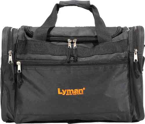 LYMAN HANDGUN RANGE BAG BLACK NYLON W/CARRY STRAP - for sale