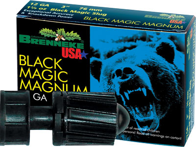 BRENNEKE USA 12GA 3" BLACK MAGIC 1.375OZ SLUG 5RD 50BX/CS - for sale
