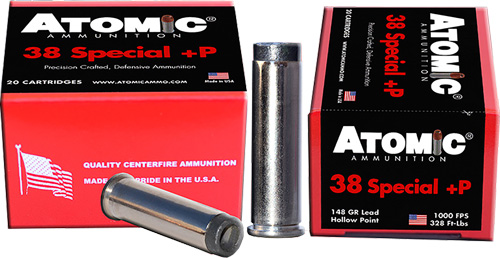 ATOMIC 38 SPECIAL +P 148GR WC UP-SIDE DOWN 20RD 10BX/CS - for sale