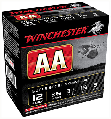 WINCHESTER AA 12GA 1-1/8OZ #9 1300FPS 250RD CASE LOT - for sale