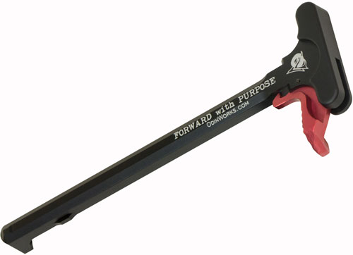 ODIN EXTENDED CHARGING HANDLE RED FOR AR-15 - for sale
