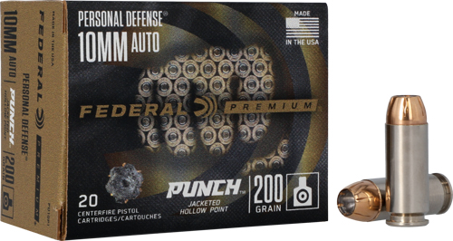 FEDERAL PUNCH 10MM 200GR JHP 20RD 10BX/CS - for sale
