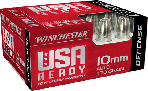 WINCHESTER USA READY 10MM 170GR HEX VENT HP 20RD 10BX/CS - for sale