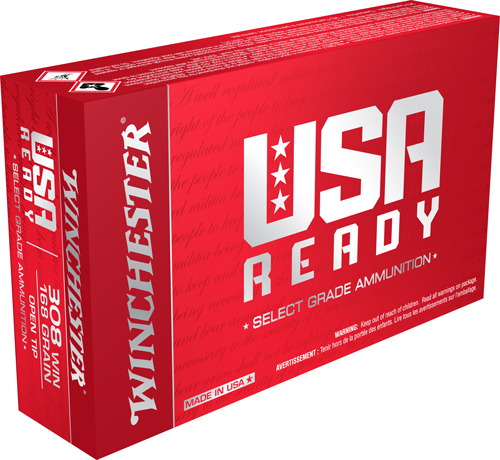 WINCHESTER USA READY 308WIN 168GR OPENTP MTCH 20RD 10BX/CS - for sale