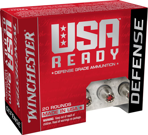 WINCHESTER USA READY 9MM+P 124GR JHP 20RD 10BX/CS - for sale
