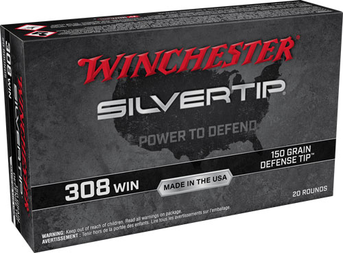WINCHESTER SILVERTIP 308 WIN 150GR DEF TIP 20RD 10BX/CS - for sale