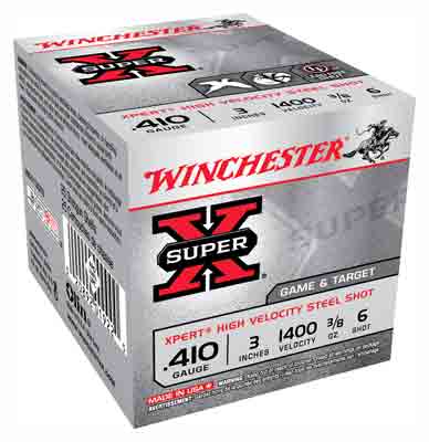 WINCHESTER XPERT 410 3" 3/8OZ STEEL 1400FPS #6 25RD 10BX/CS - for sale