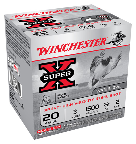 WINCHESTER XPERT 20GA 3" 7/8OZ STEEL 1500FPS #2 25RD 10BX/CS - for sale