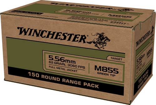WINCHESTER USA 5.56X45 62GR GREEN TIP 600RD CASE LOT - for sale