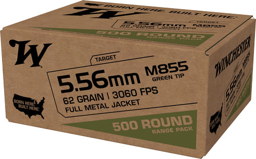 WINCHESTER USA 5.56X45 62GR GREENT TIP 1000RD CASE LOT - for sale