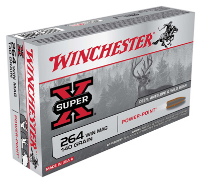 WINCHESTER SUPER-X 264WM 140GR POWER POINT 20RD 10BX/CS - for sale