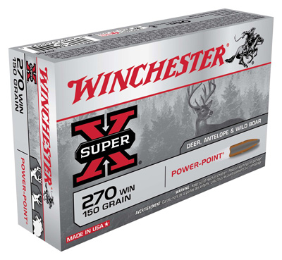 WINCHESTER SUPER-X 270WIN 150G POWER POINT 20RD 10BX/CS - for sale