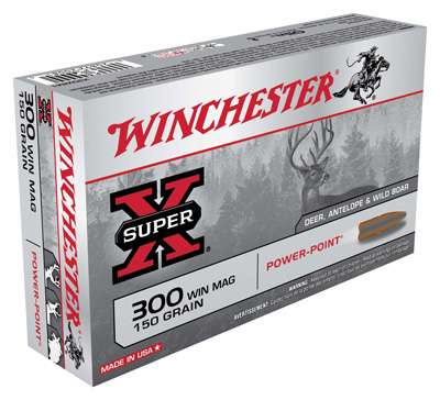 WINCHESTER SUPER-X 300 WIN MAG 150GR POWER POINT 20RD 10BX/CS - for sale