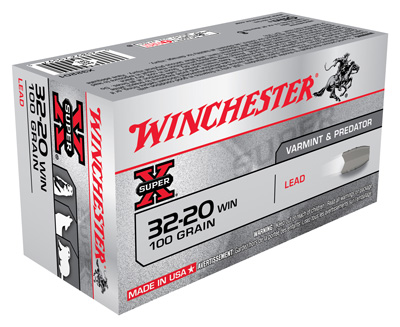 WINCHESTER SUPER-X 32-20 WIN 100GR LEAD FP 50RD 10BX/CS - for sale
