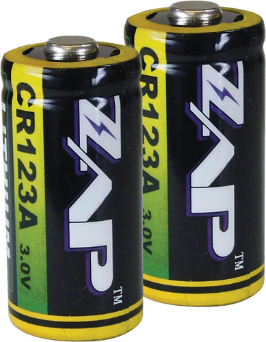 PSP ZAP CR123A BATTERIES LITHIUM 2-PACK - for sale