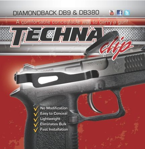 TECHNA CLIP HANDGUN RETENTION CLIP DIAMONDBACK DB380/DB9 RS - for sale