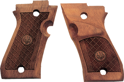 BERETTA 87 TARGET GRIPS WOOD RIGHT HANDED WALNUT CHECKERED - for sale