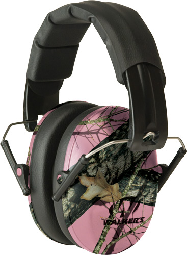 WALKERS MUFF SHOOTING PASSIVE PRO-LOW PROFILE 22dB PINK CAMO - for sale