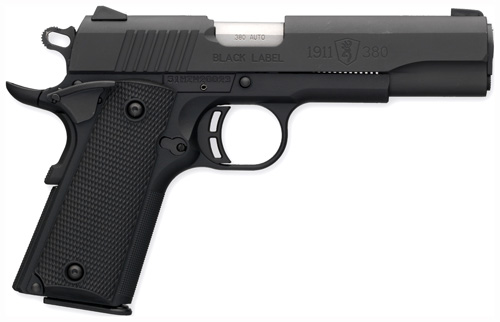 BROWNING 1911-380 BLACK LABEL .380ACP 4.25"FS 8RD BLK/SYN - for sale
