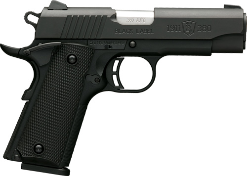 BROWNING 1911-380 BLACK LABEL COMPACT 3.62"FS 8RD BLACK/SYN - for sale