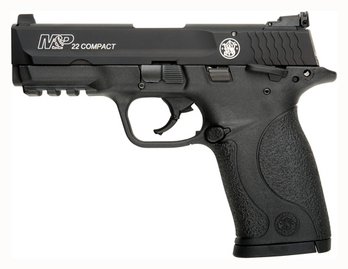 S&W M&P22 COMPACT .22LR 3.56" AS 10 SHOT SAFETY BLK THREADED - for sale