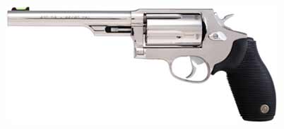 TAURUS JUDGE .45LC/410-2.5" 6.5" FS 5-SH STAINLESS RUBBER - for sale
