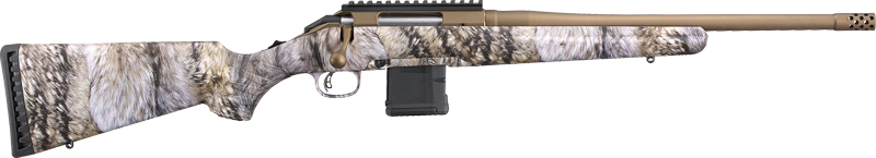 RUGER AMERICAN 5.56 16.13" BURNT BRONZE ACTION YOTE CAMO - for sale