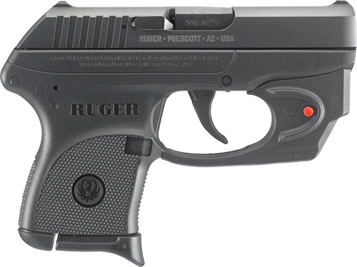 RUGER LCP .380ACP 6-SHOT FS BLUED W/VIRIDIAN RED LASER - for sale