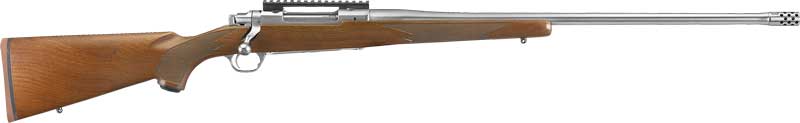 RUGER HAWKEYE HUNTER .300 WIN MAG STAINLESS WALNUT THREADED - for sale