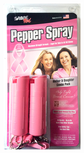 SABRE RED PEPPER SPRAY NMBF MOTHER/DAUGHTER COMBO 15GR - for sale
