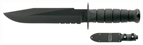 KA-BAR FIGHTER KNIFE 8" SERRATED W/SHEATH - for sale