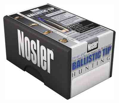 NOSLER BULLETS 25 CAL .257 85GR BALLISTIC TIP 100CT - for sale
