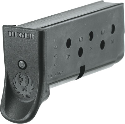 RUGER MAGAZINE LCP .380ACP 6RD W/FINGER EXT. STEEL - for sale
