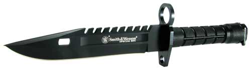 S&W BAYONET SPECIAL OPS M-9 7.8" FIXED BLADE BLACK - for sale