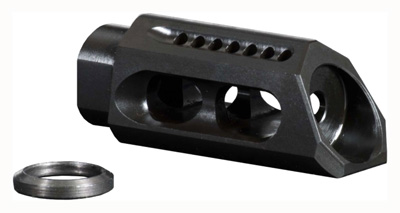 YHM SLANT MUZZLE BRAKE/COMP 5.56MM FOR 1/2X28 THREADS - for sale